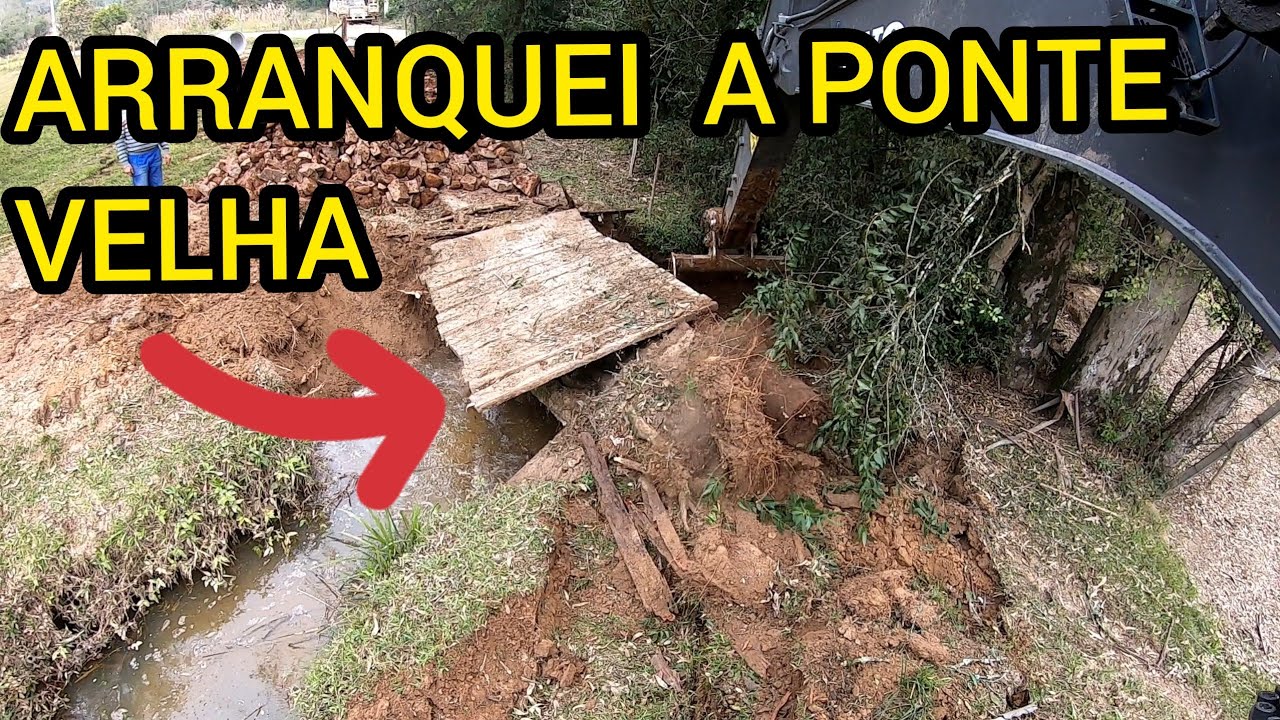 CONSTRU&Ccedil;&Atilde;O DE BUEIRO COM ESCAVADEIRA HIDR&Aacute;ULICA