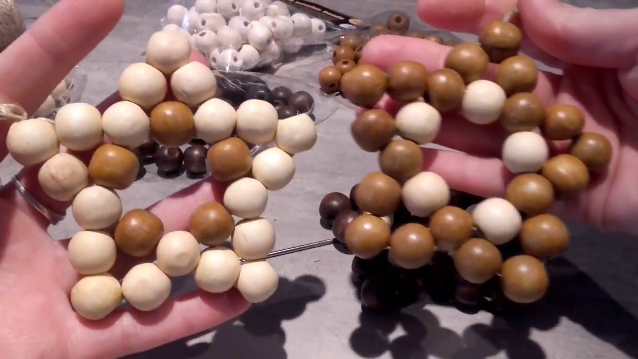 TUTO ETOILE PERLE en bois