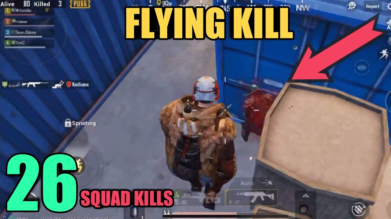 Fly Like Superman | 26 Kills Random Squad | PUBG Mobile