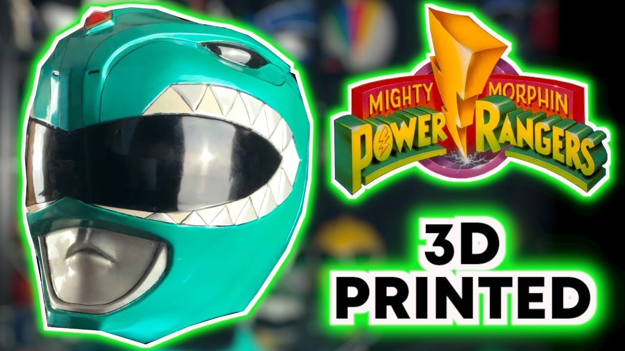 Let’s 3D Print a Mighty Morphin Power Rangers Green Ranger Helmet! Dragonzord power! Tommy’s Best