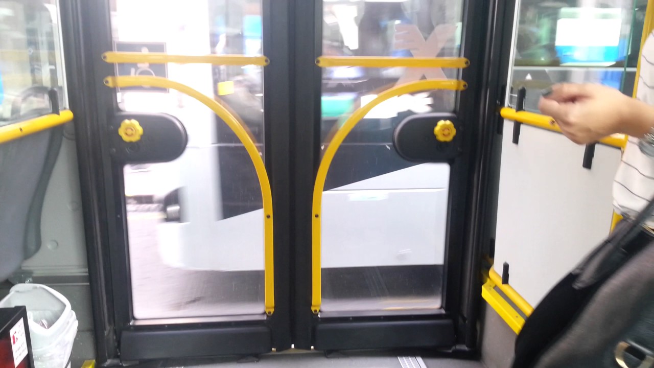 Exiting from SCANIA  of Egged on route 201 at old Central Bus Station in Rishon LeZion