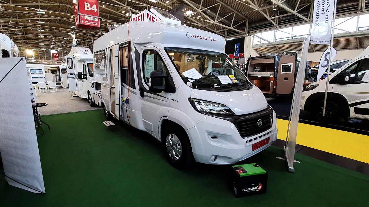 Monocoque motorhome with built in bike carrier : AIE Sistem Projet FB600