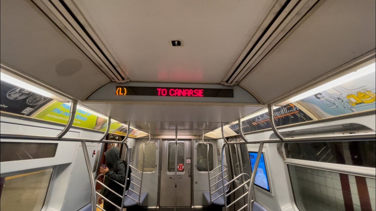 R143 (L) Train from 8 Av - 14 St to Canarsie - Rockaway Pkwy