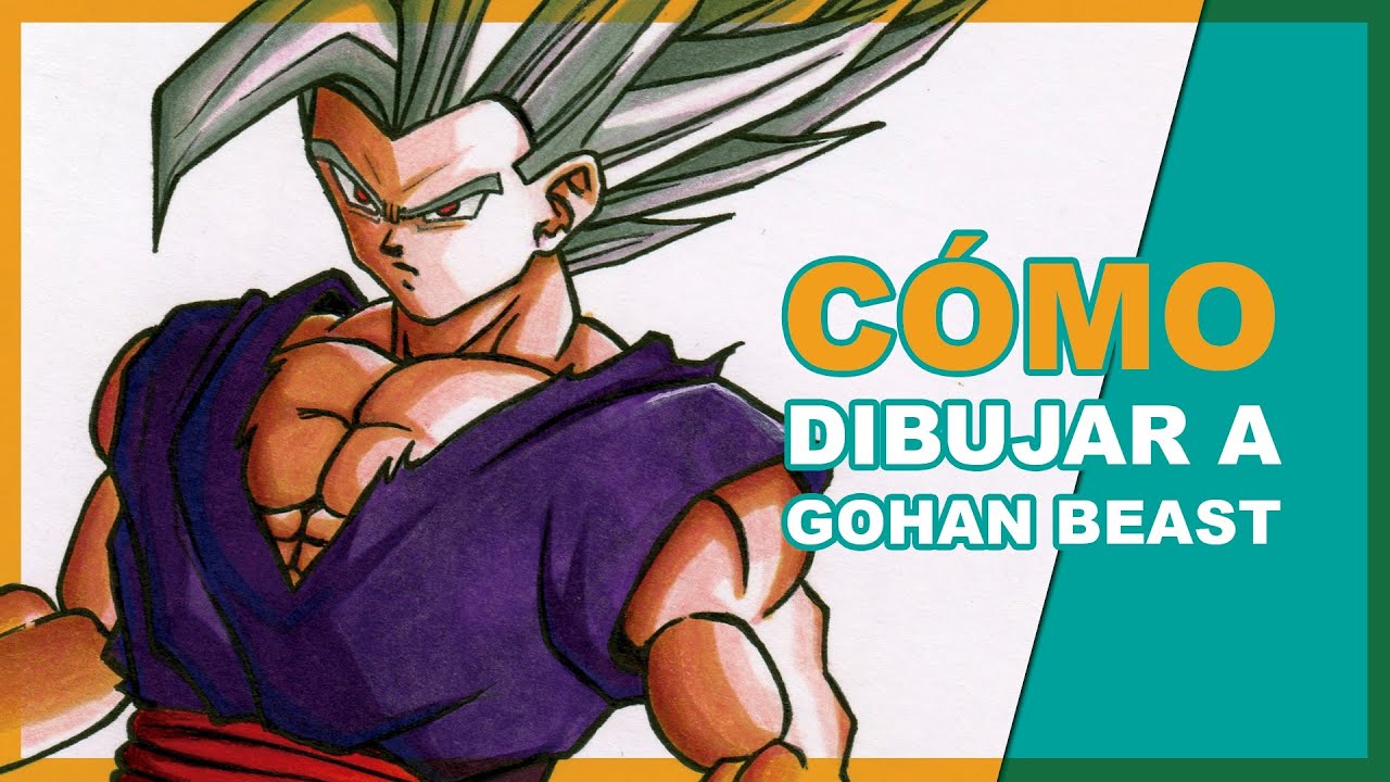 Como dibujar a ¡GOHAN BEAST! 😱 PASO A PASO 😎