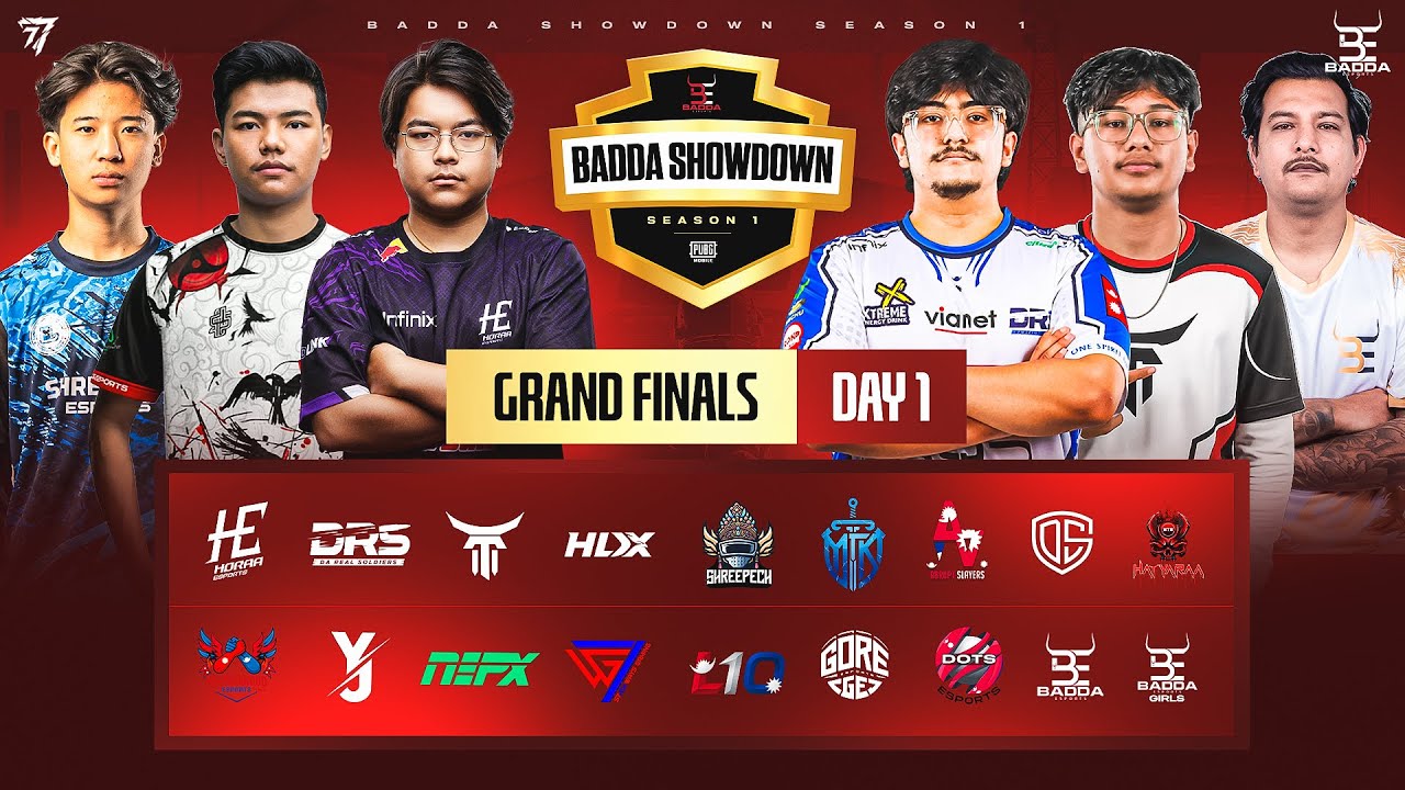 [ NP ] PUBG MOBILE BADDA SHOWDOWN | GRAND FINALS | DAY 1 | MANAGED BY 
