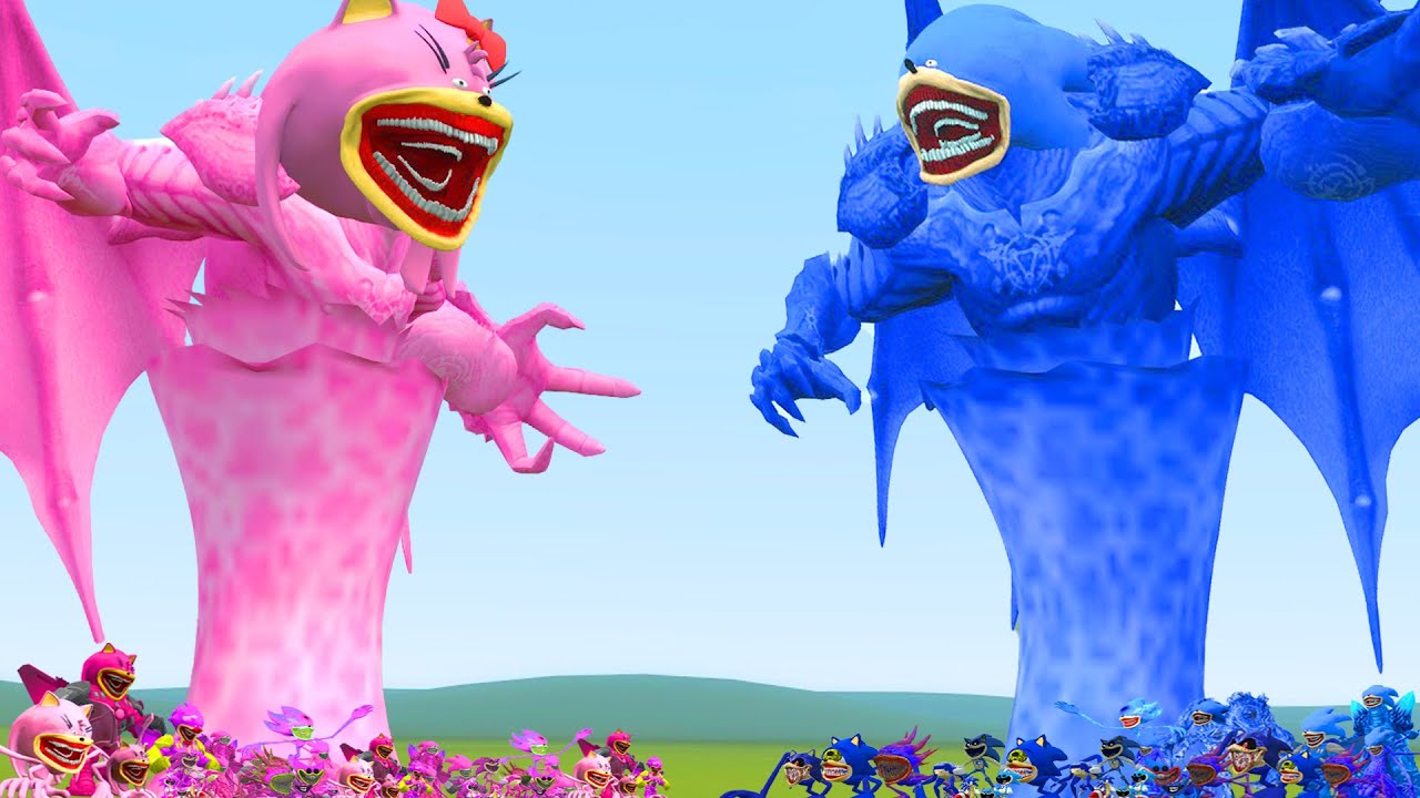 NEW CTHULHU SHIN SONIC TAPES & SHIN SONIC TAPES FAMILY VS CTHULHU SHIN AMY TAPES In Garry's Mod!