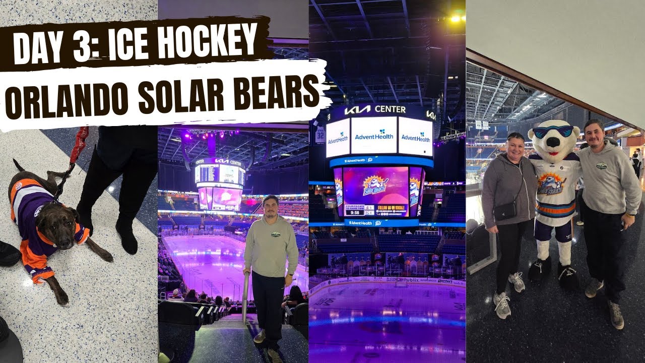 DAY 3: ICE HOCKEY - Watching Orlando SOLAR BEARS - January 2025