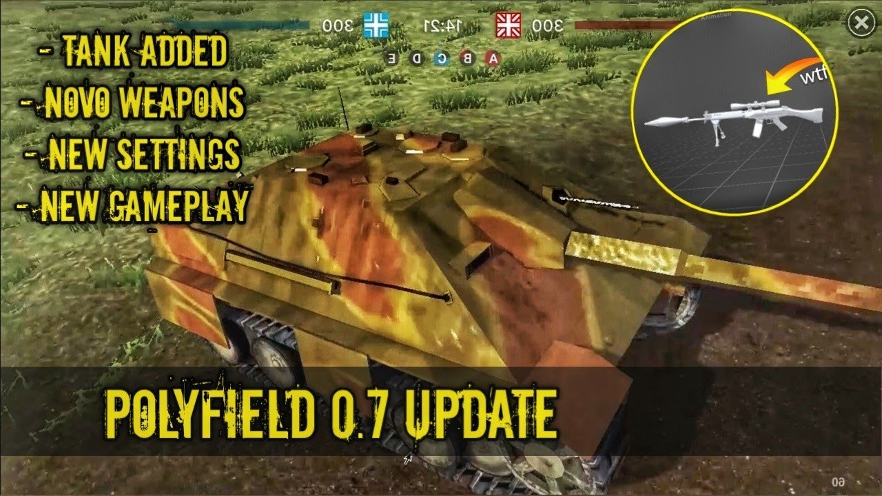 Polyfield 0.7 - Tank Explosion & MG34 Novo weapons,Tank Update 🫡