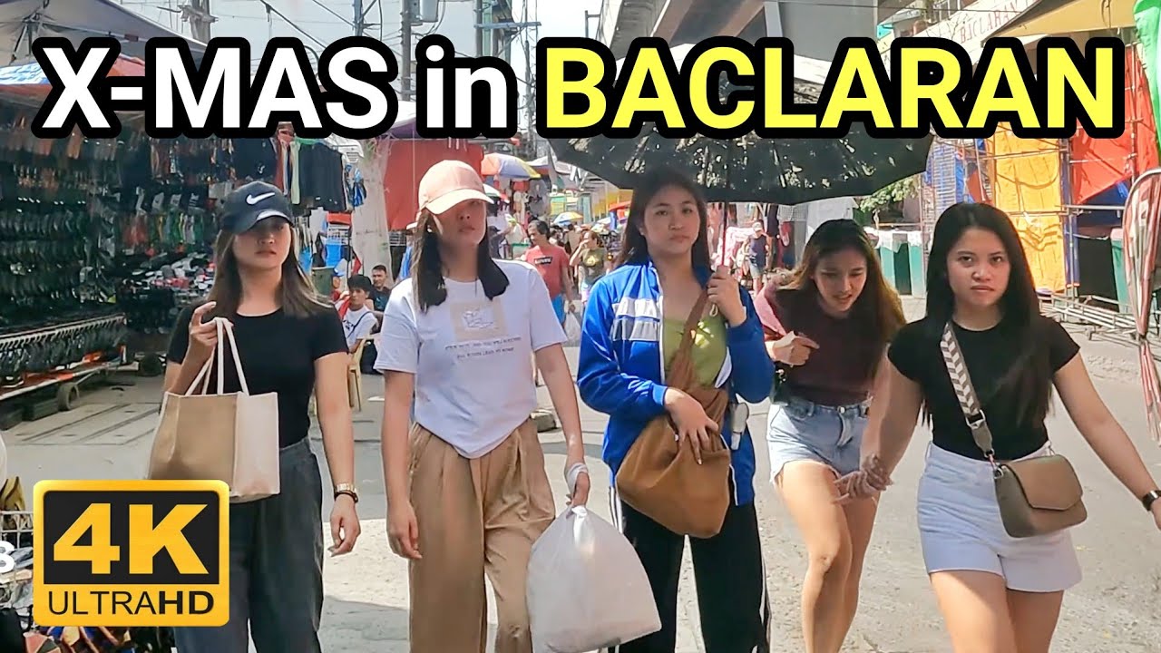 PRE-CHRISTMAS in BACLARAN | Walking Bargain Shopping Street Market in Metro Manila Philippines 🇵🇭