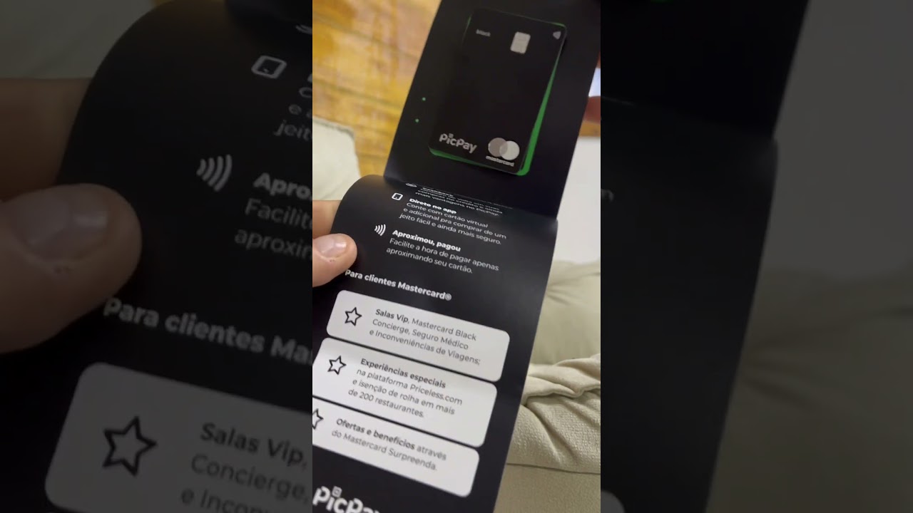 Chegou meu Pic pay black #caminhoparaumavidamelhor #cartaodecredito