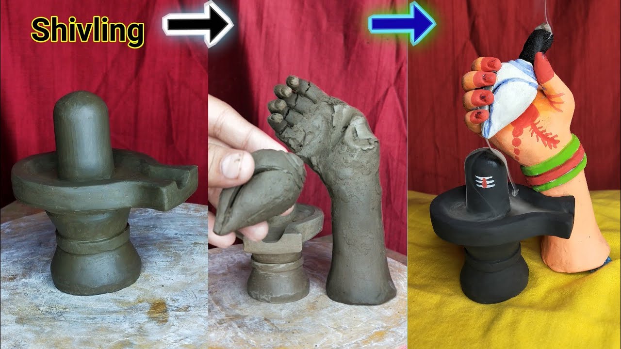 Mitti Ka Shivling Bnay || Clay Lord Shiva Shivling | #clayart
