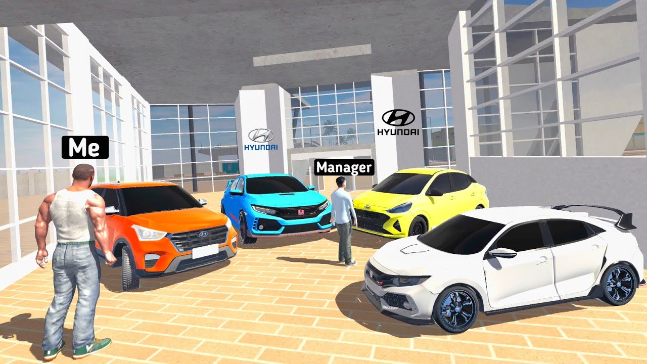 Stealing Every HYUNDAI Cars From SHOWROOM in INDIAN BIKES DRIVING 3D