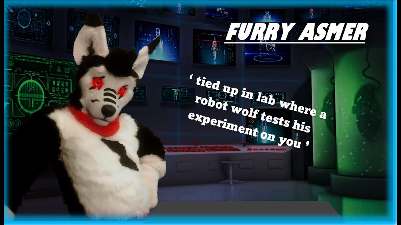 (FURRY ASMR) 'tied up in a lab and Robot wolf dowing test on you'
