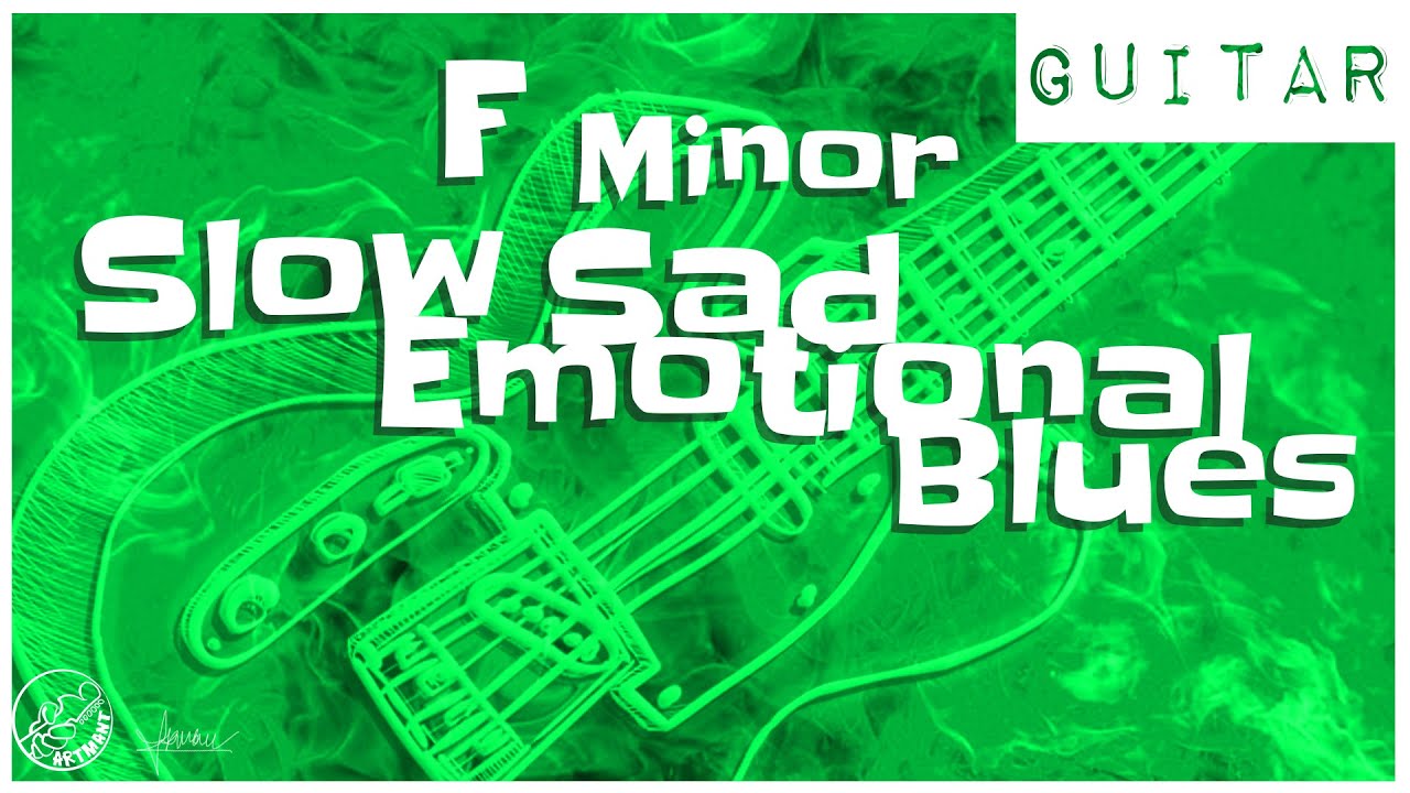 Slow Sad Emotional Blues Backing Track in F Minor