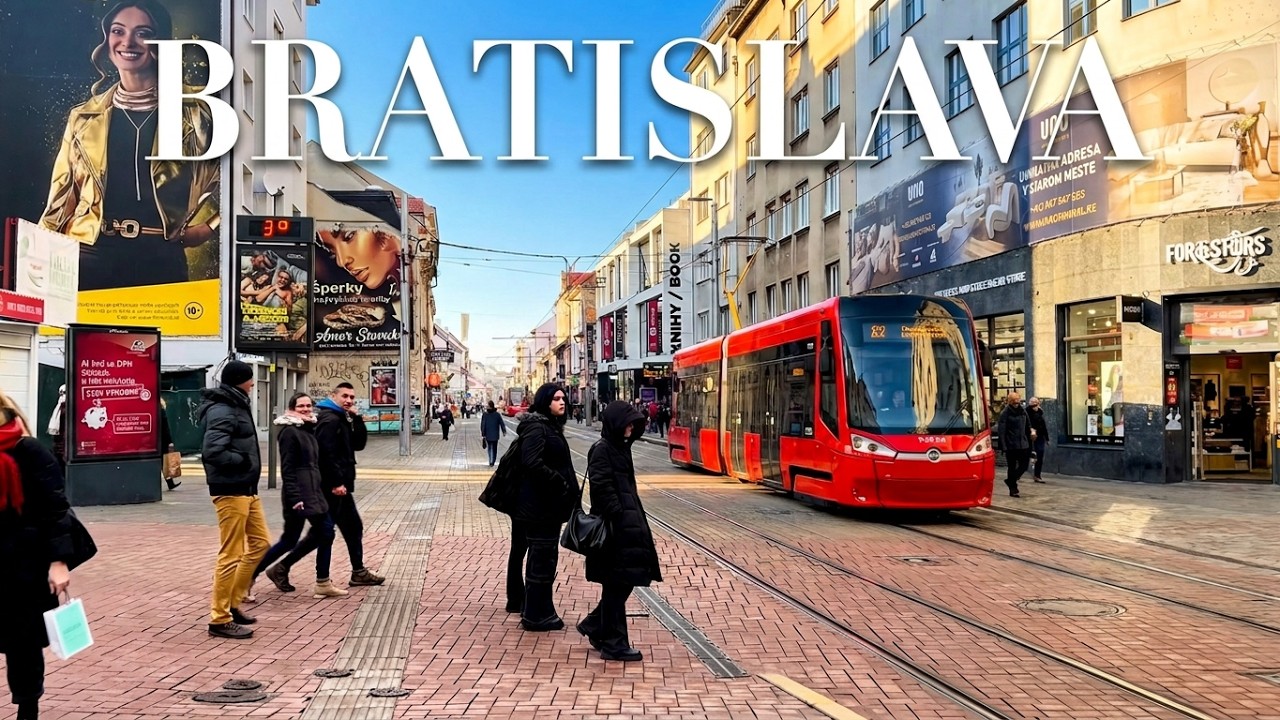 БРАТИСЛАВА Словакия 4K 🇸🇰 | От центра города до прекрасного Старого города 🏰