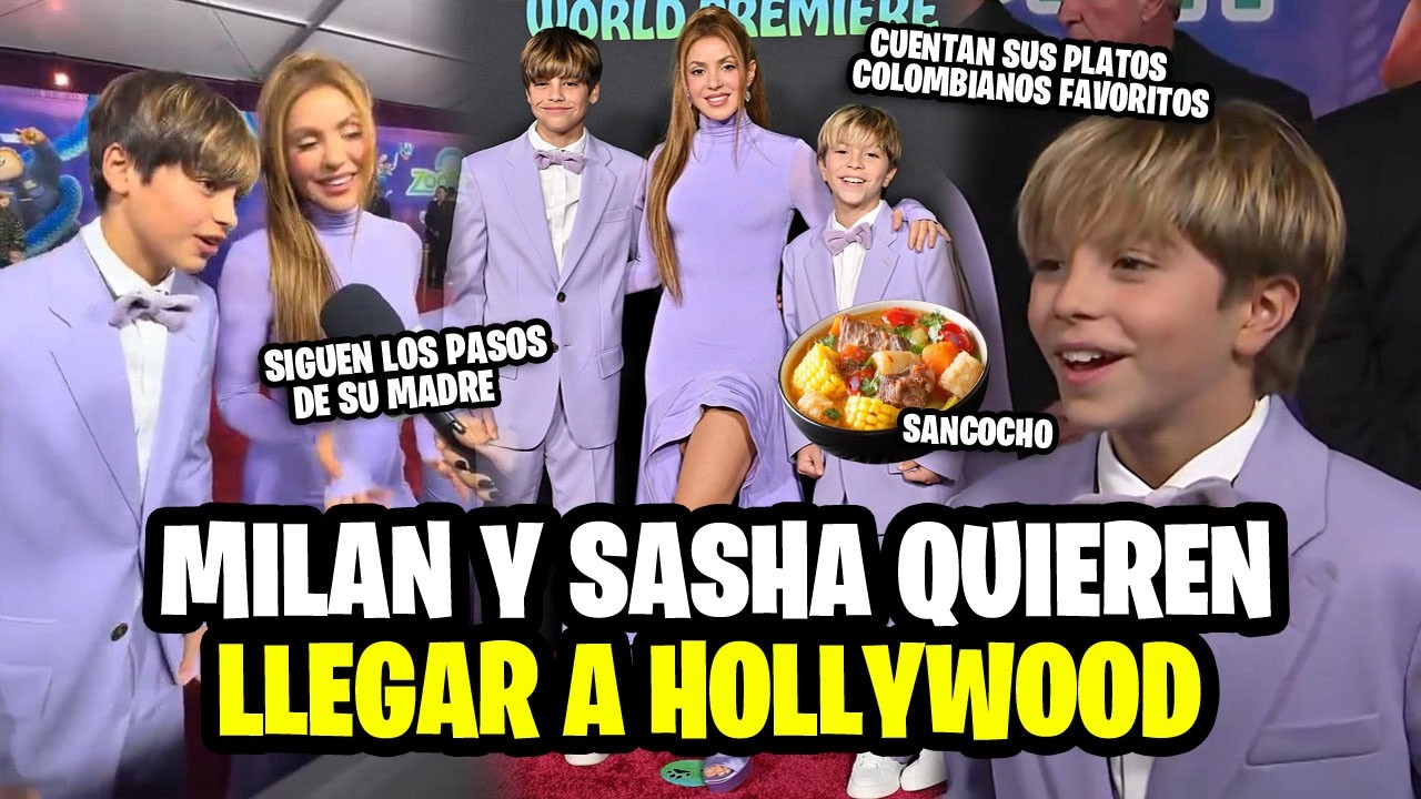 Hijos de Shakira: Milan y Sasha hablan de su experiencia en Zootopia 2, y sus platos favoritos.