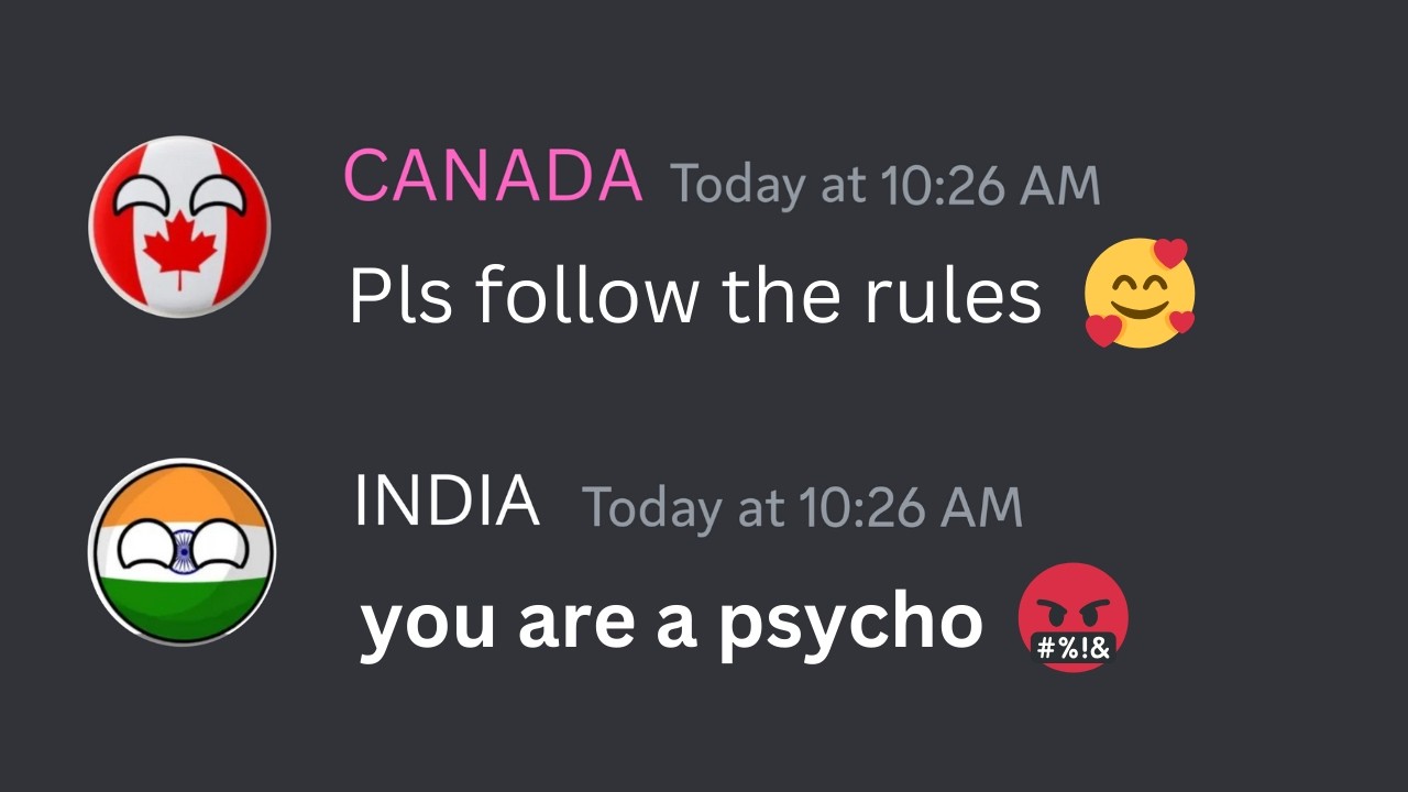When Canada 🇨🇦 becomes discord mod