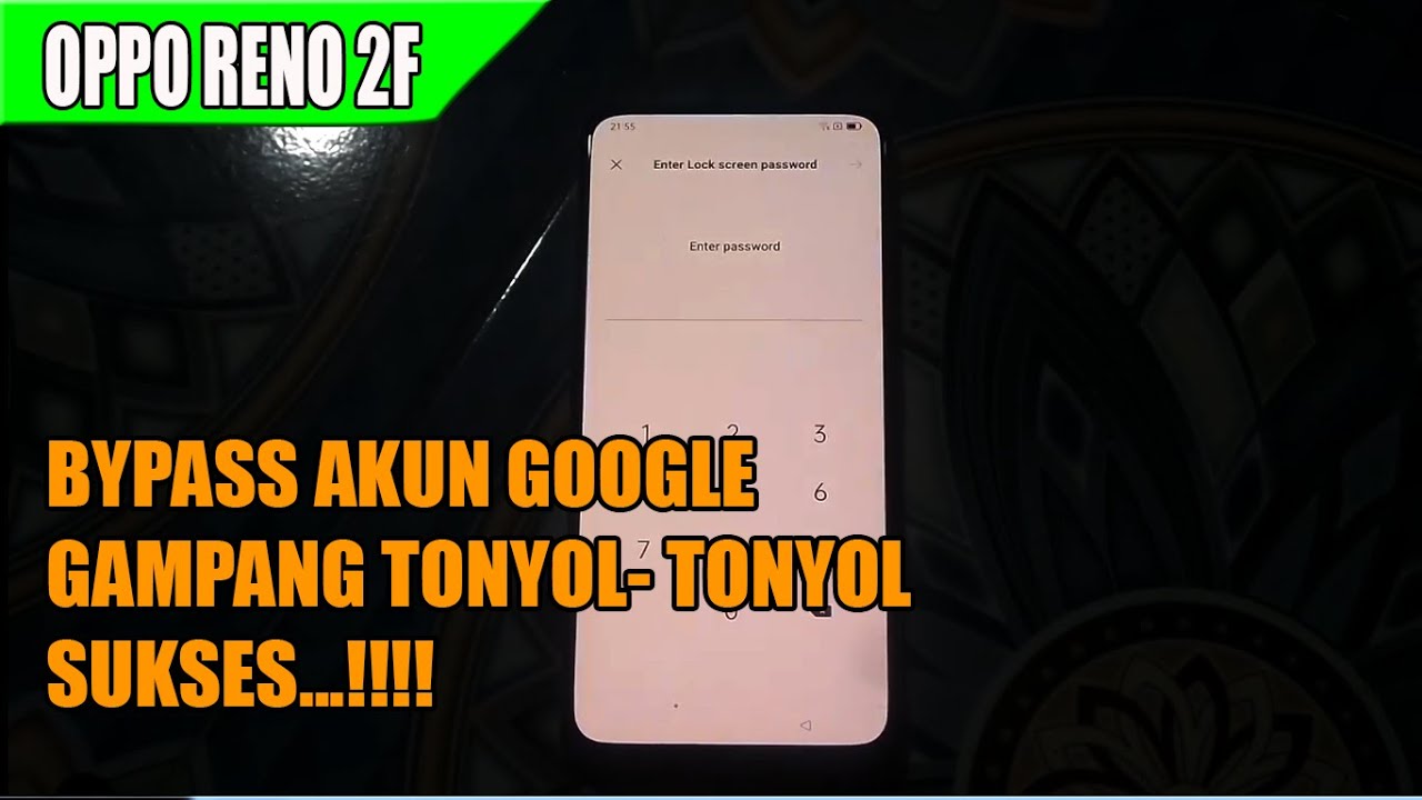 bypass frp oppo reno 2f tanpa komputer paling mudah
