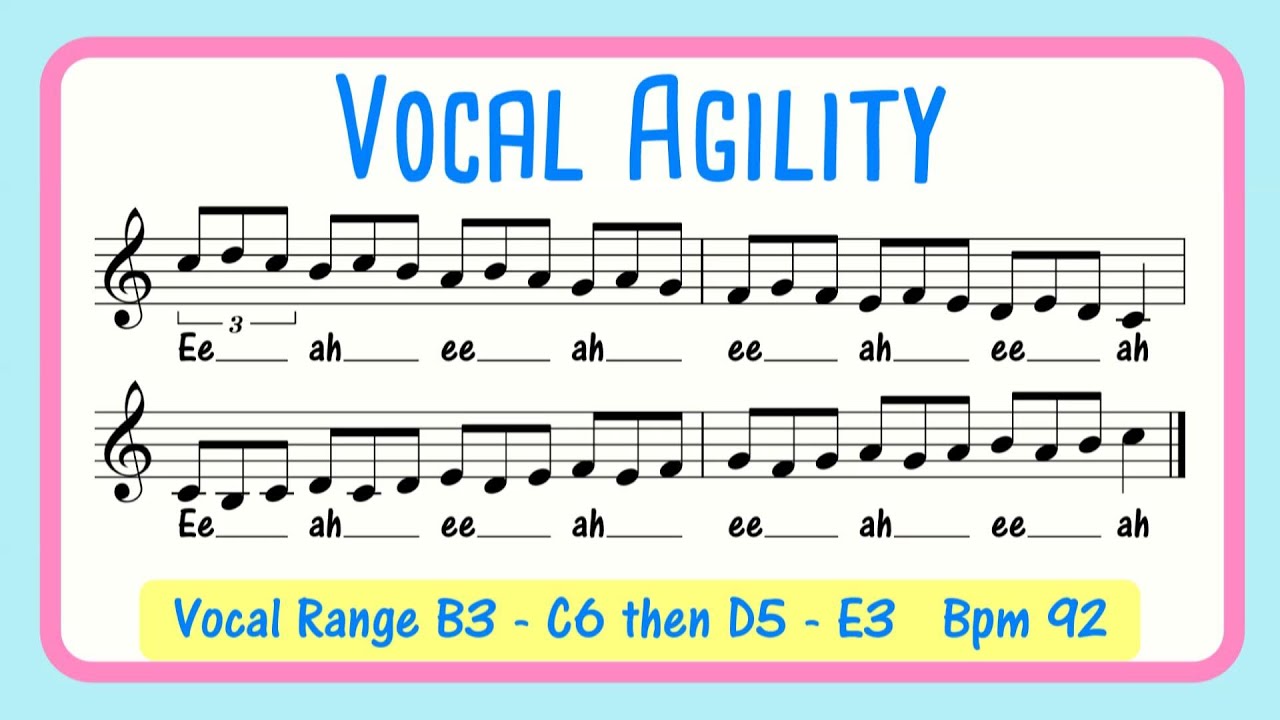 Advanced Vocal Agility Exercise | Ascending & Descending Runs - Ee Ah