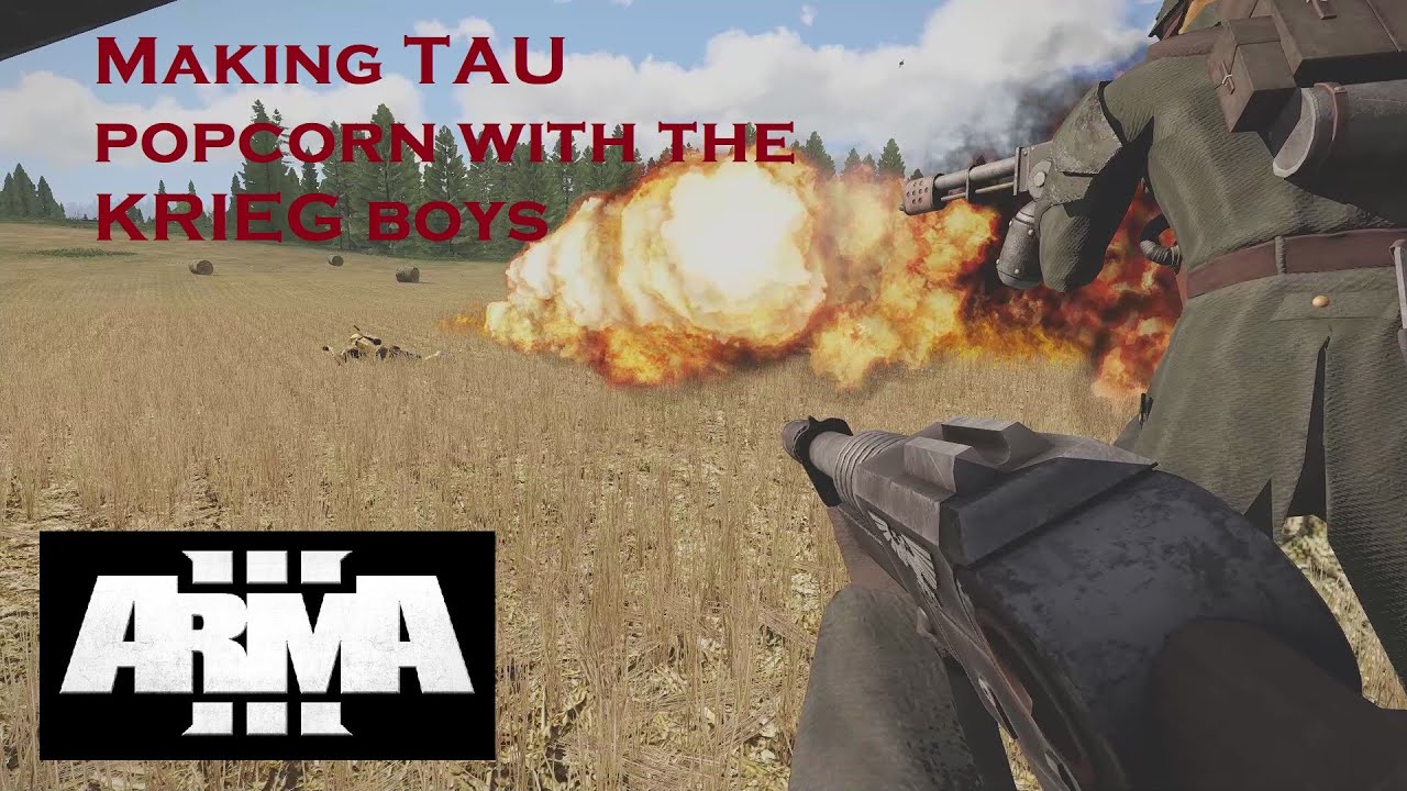 ARMA 40k Making Tau popcorn with the krieg boy's