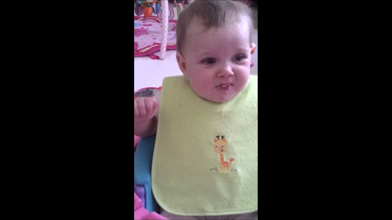 Funny baby faces!! Hates turkey lol!
