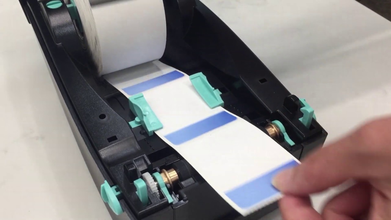 Godex RT200i - Oil change sticker label installation