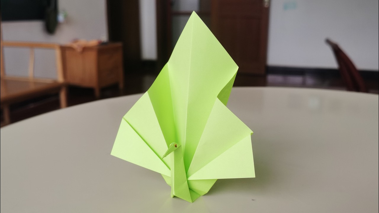 Let's Fold an Origami Peacock Together! Easy Origami Peacock Tutorial How to Make an Origami Peacock