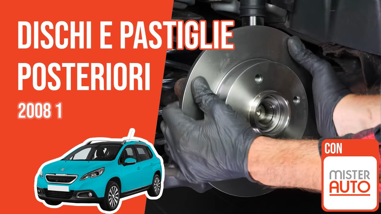 Cambio dischi e pastiglie posteriori Peugeot 2008 1 🚗