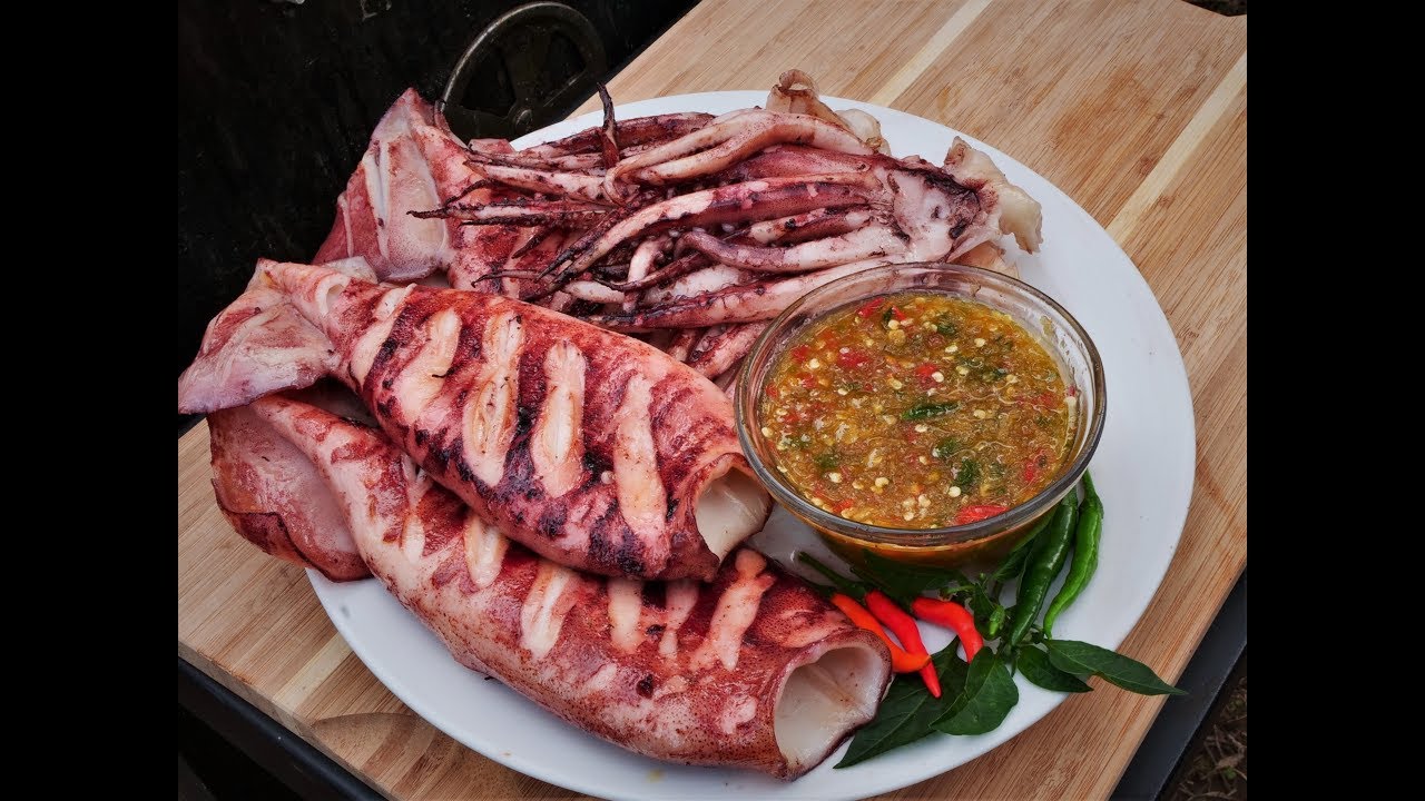 How to Grilled squid and sauce