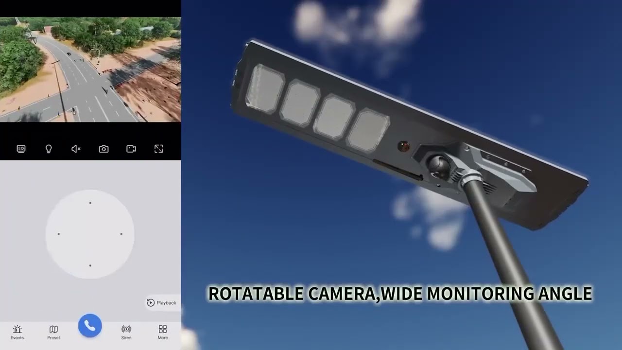 How Solar Street Light with 4G CCTV Camera Working?