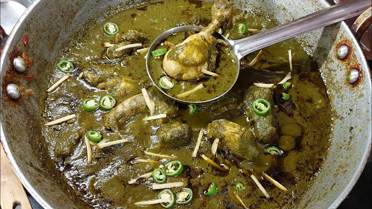 बढ़ती ठंड में ये साग चिकन बनाये और ठंड को दूर भगाये | Dhabhe Wali Saag chicken Recipe | Palakchicken