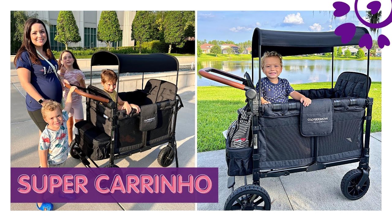 CARRINHO PARA 4 CRIANÇAS? CARRINHO VAGÃO, WONDERFOLD WAGON LUXE 4 - FLÁVIA CALINA