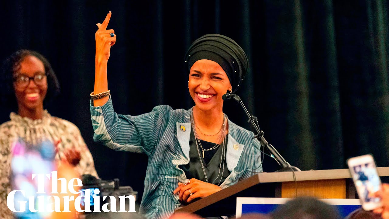 Ilhan Omar reacts to becoming the first Somali American in Congress