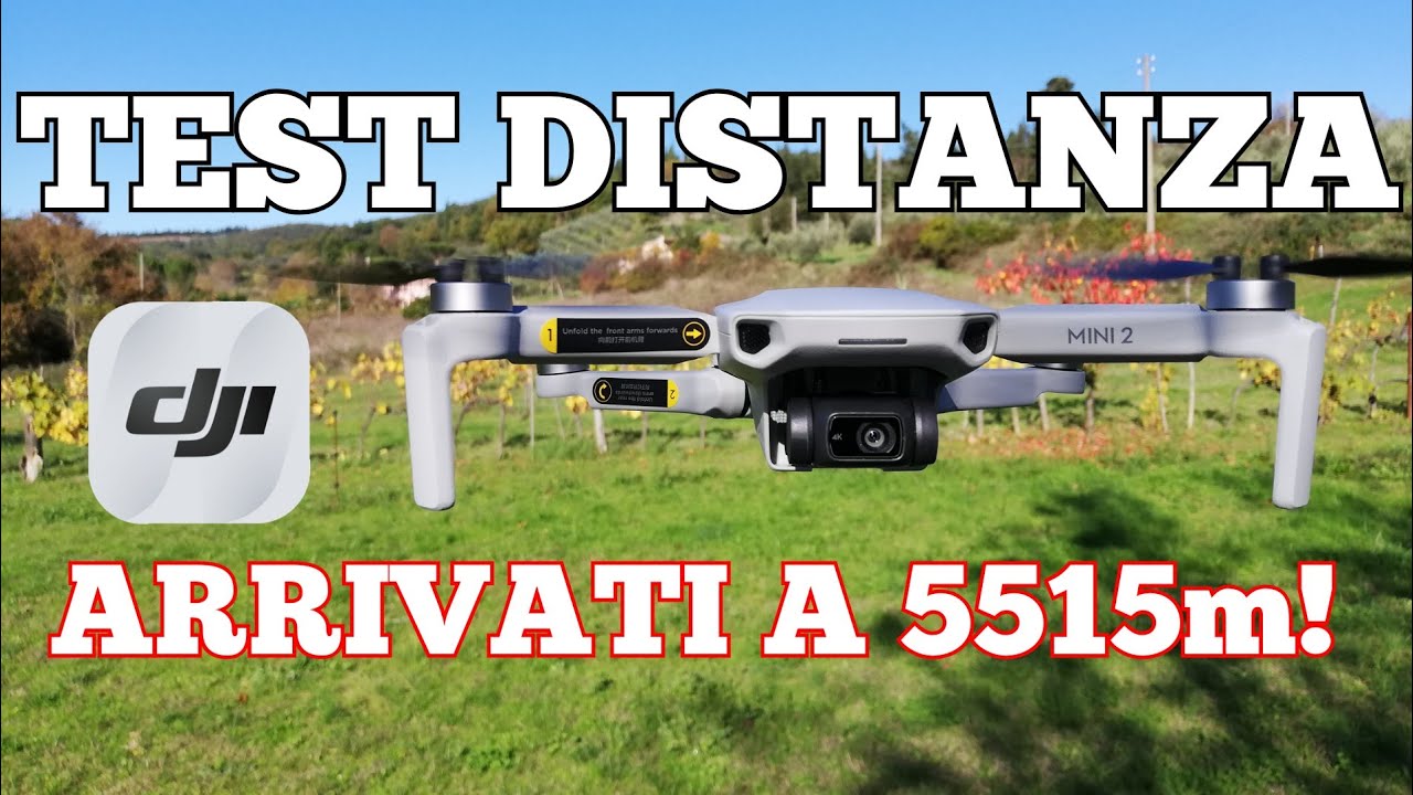 Dji Mini 2, (RANGE TEST) TEST DISTANZA ARRIVATI A 5515 METRI! prova eseguita in 5.8GHz e 2.4GHz!
