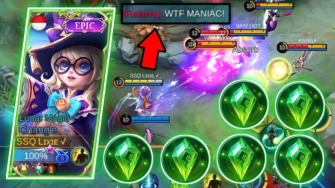 CHANG'E 6x HOLY CRYSTAL 🤣🤣 | MUNTIK PA NGA NAG SAVAGE!! |( LT ) LIXIE - MLBB