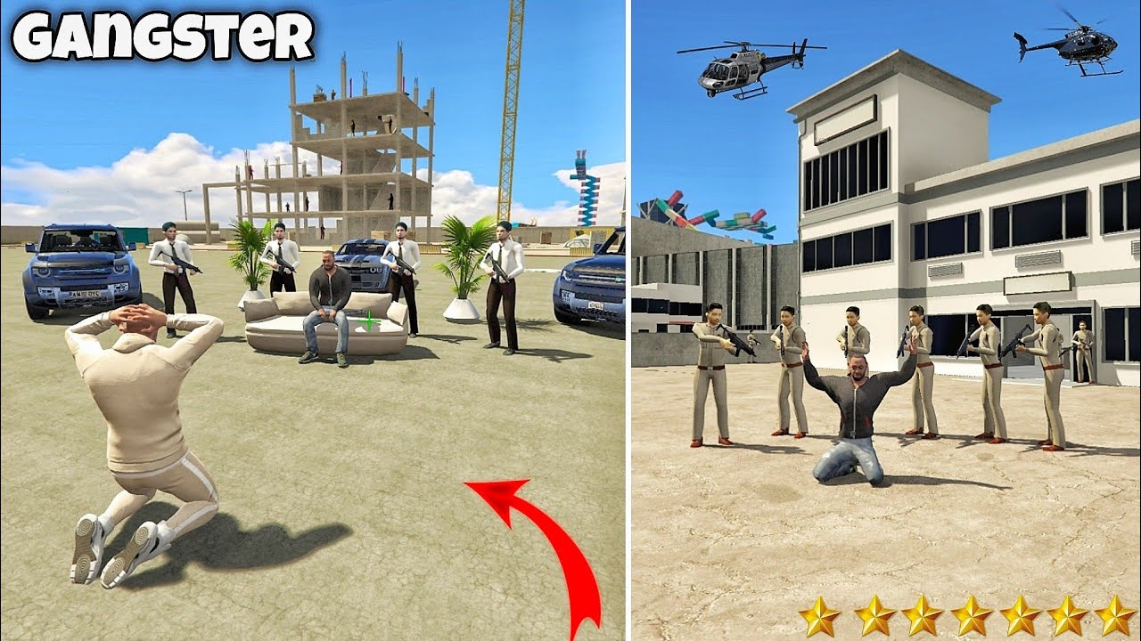 Gangster Franklin Fight 7 Star Police In Indian bike driving 3D Franklin Vs Police Ab Kya Hoga😱 #1