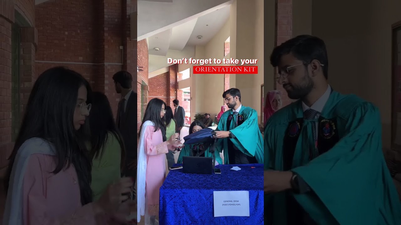 Orientation Fall 2024 Day 1-Orientation Kit - University Of Central Punjab Lahore  #ucp#orientation