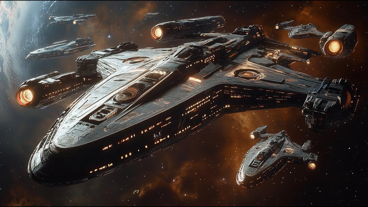 Premier aperçu d’un vaisseau de guerre humain — la terreur saisit la flotte extraterrestre !
