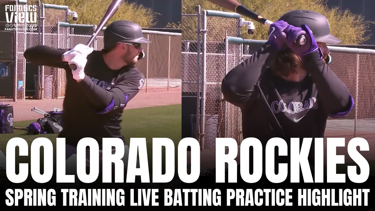 Kris Bryant & Brendan Rodgers Face Colorado Pitchers in Live Batting Practice at Rockies Camp 2024