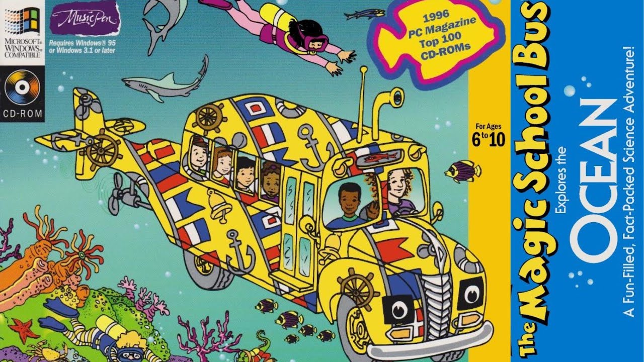 The Magic School Bus Explores the Ocean - All Parts - Full Gameplay/Walkthrough (Longplay)
