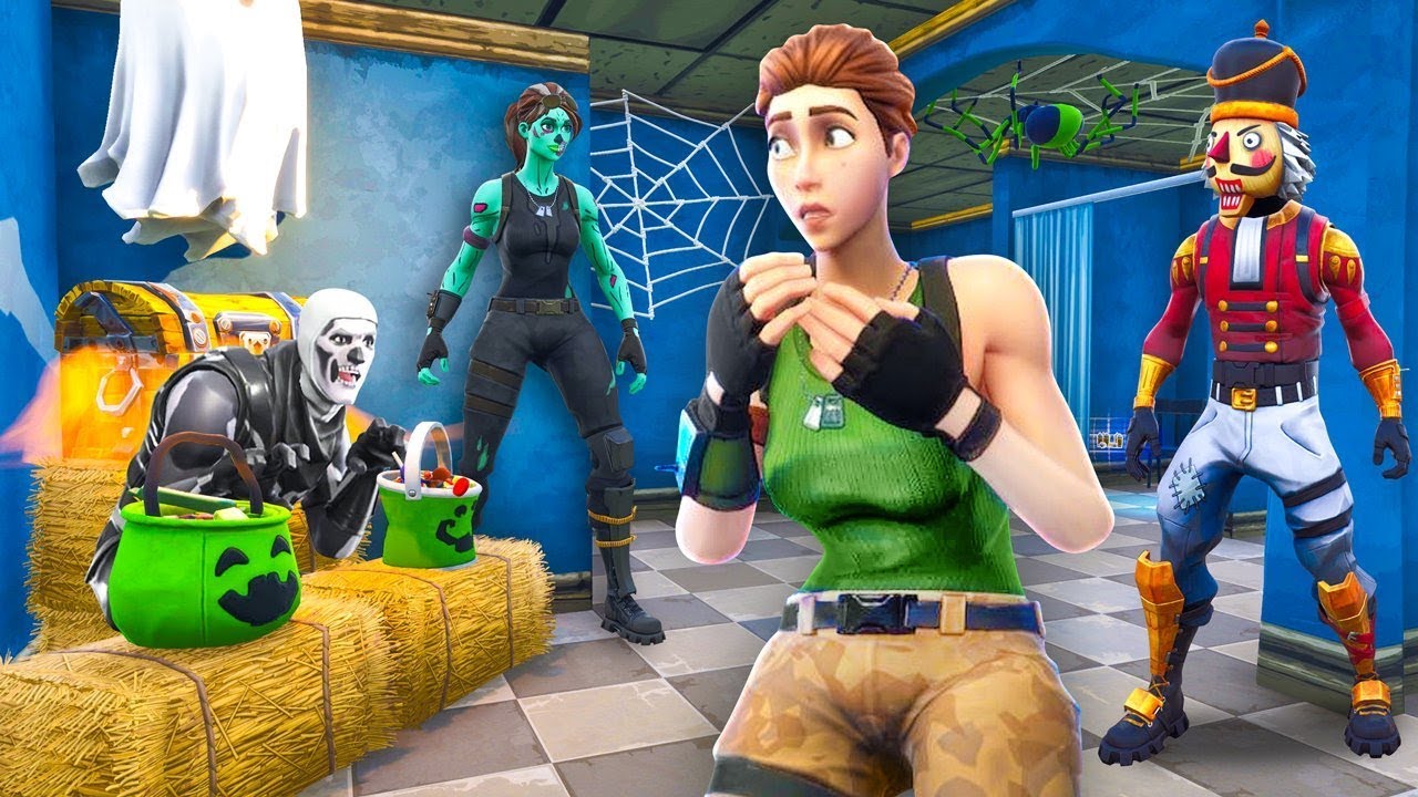 Скрытие в качестве украшений на Хэллоуин в Fortnite Battle Royale