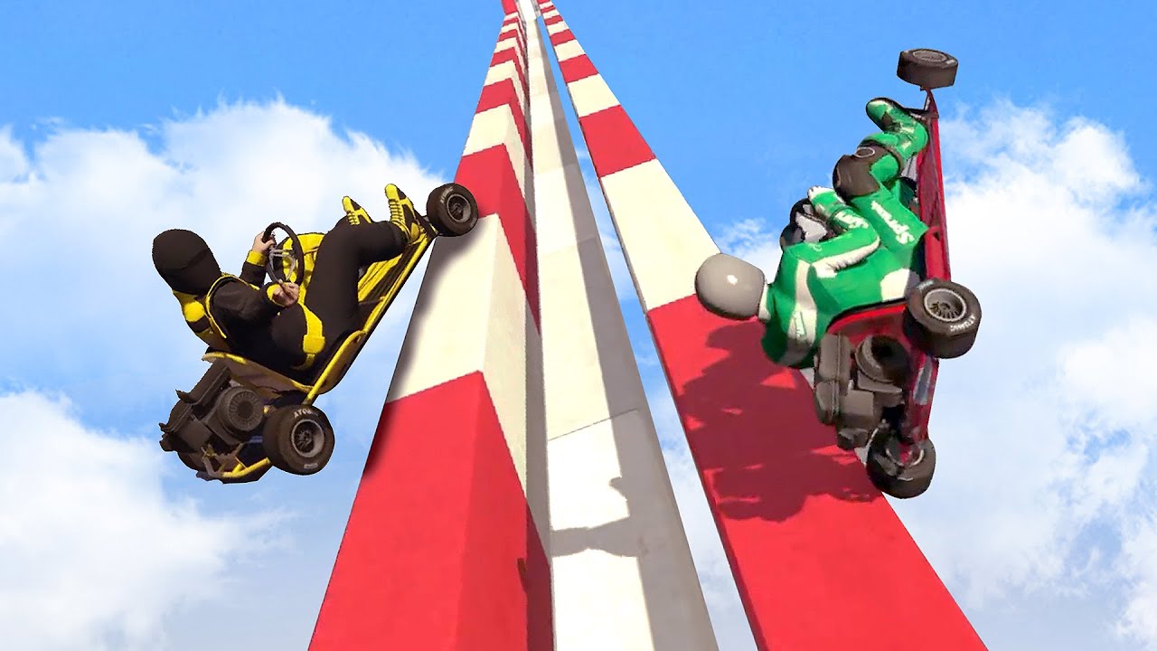 GTA 5 Races but go karts = CHAOS