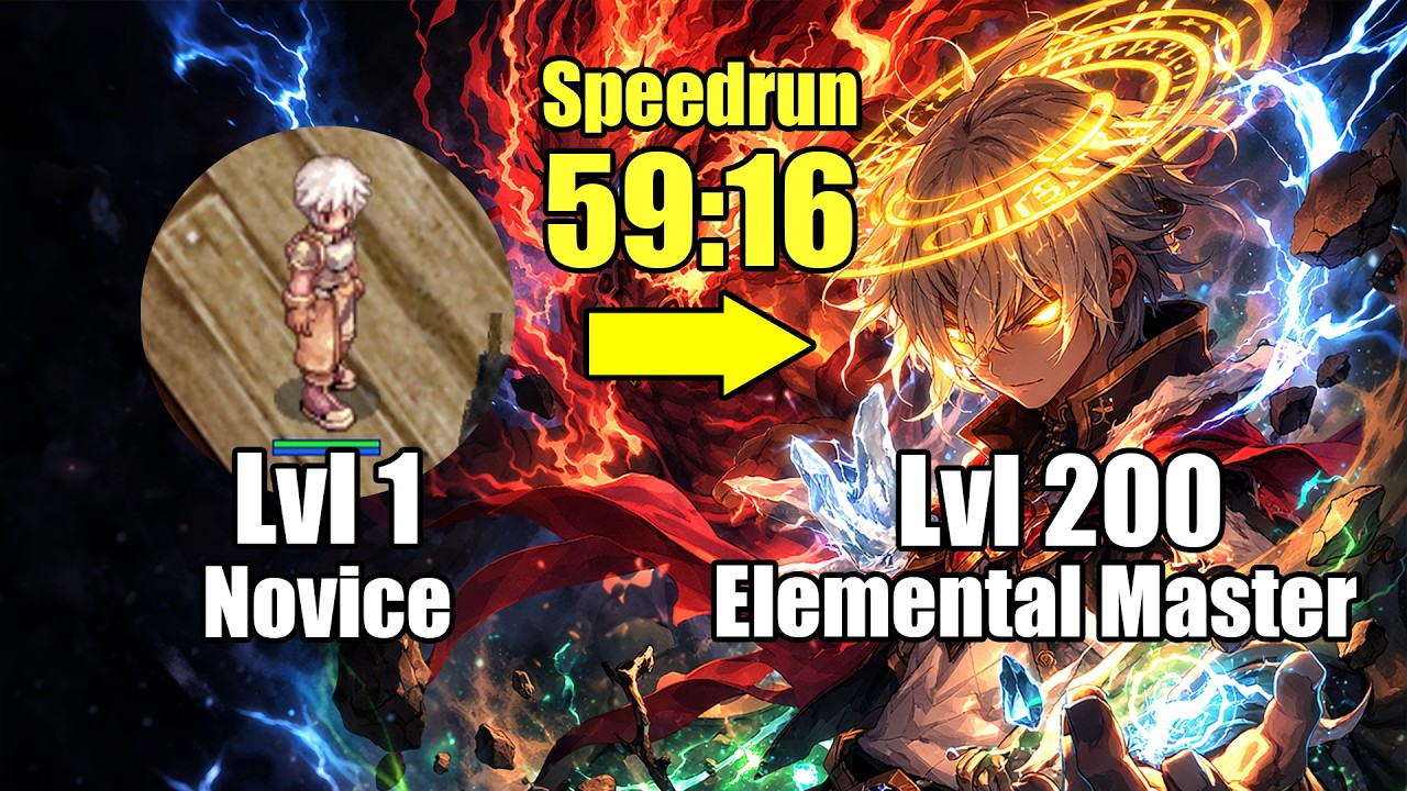 Ragnarok Online Lvl 1-200 Speedrun Any% (59:16) | iRO Chaos