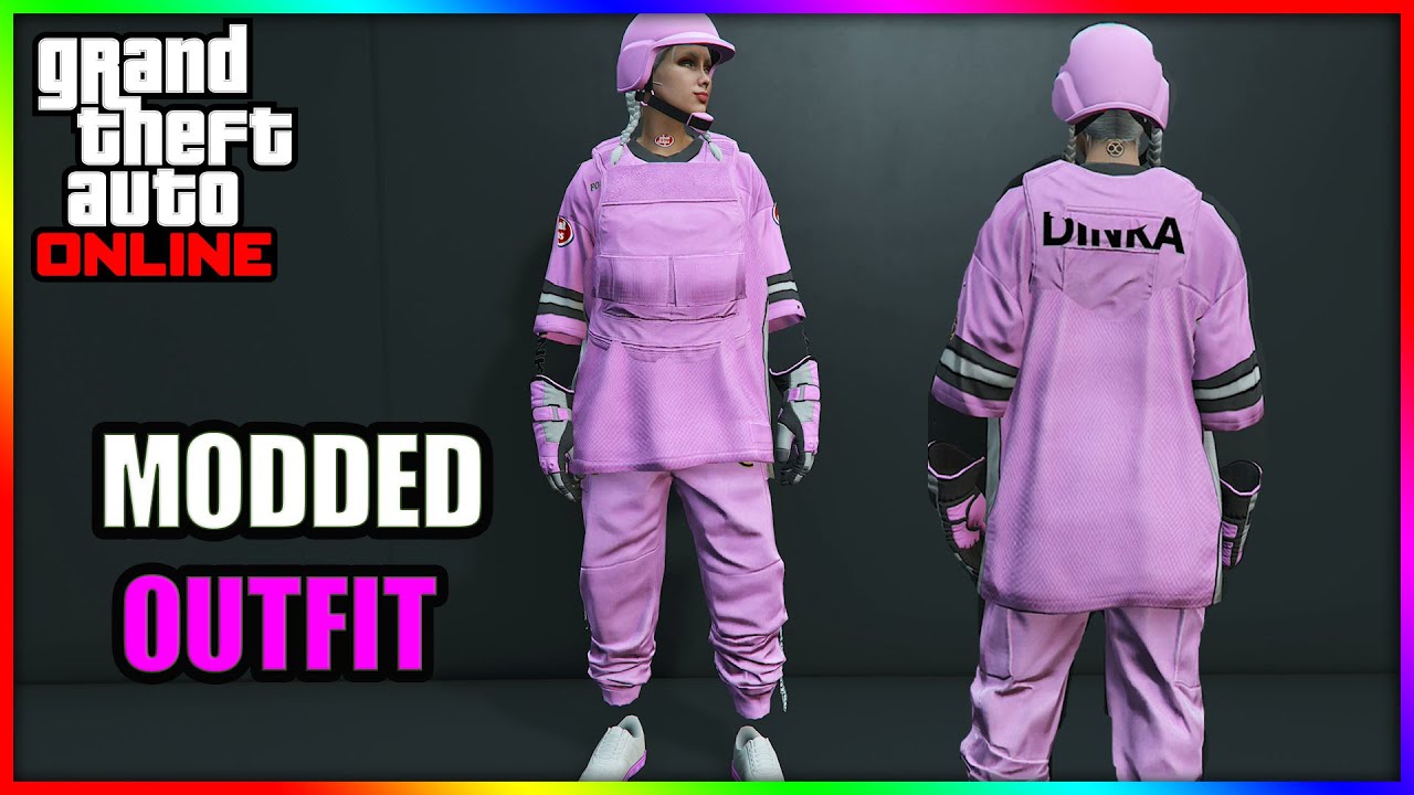 GTA5 FEMALE BEFF FULL PINK MODDED OUTFIT LOGOS, ARMOR, JOGGERS & MORE CLOTHING GLITCH FULL TUTORIAL!