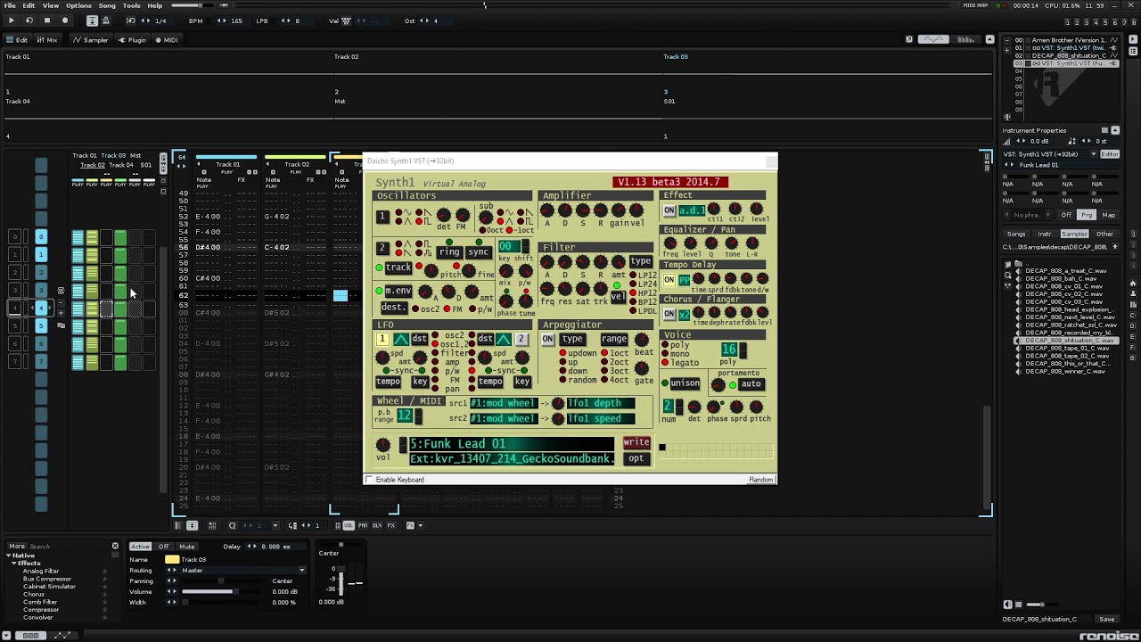 Renoise 3.3: Making A Jungle Tune Really Fast To Show How Fast You Can Write Music In Renoise