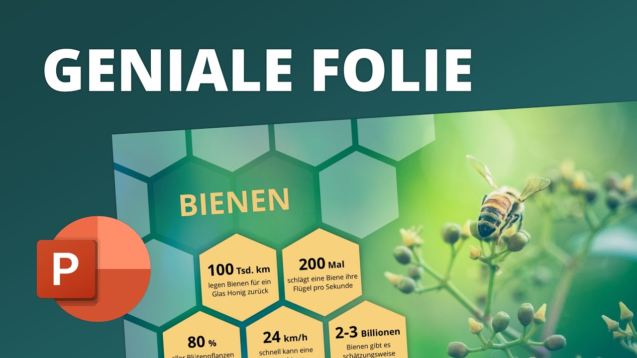 Heftiges Bienenwaben-Design für deine nächste Präsentation!