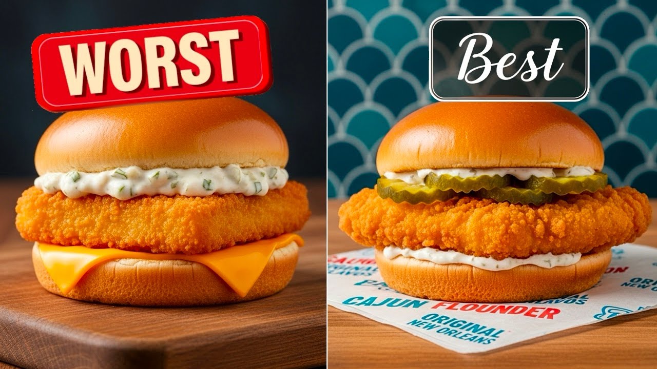 Fast Food Fish Sandwiches RANKED Worst to Best