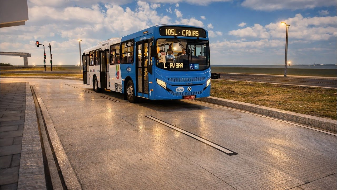 Proton Bus Simulador LInha 405L Caxias Parador / Mapa Norte Do Rio