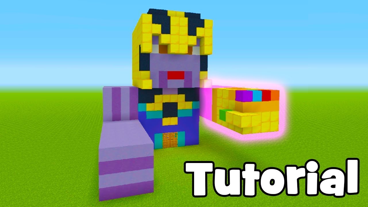 Minecraft Tutorial: How To Make Thanos In Minecraft 