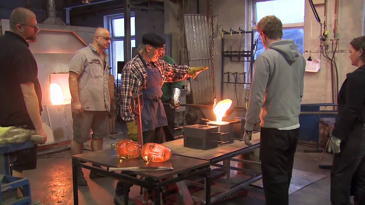 Unique glass art made for the city of V&auml;xj&ouml;